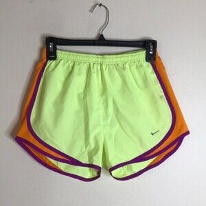 Nike dri fit ladies colorful athletic working out gym runnings shorts size small